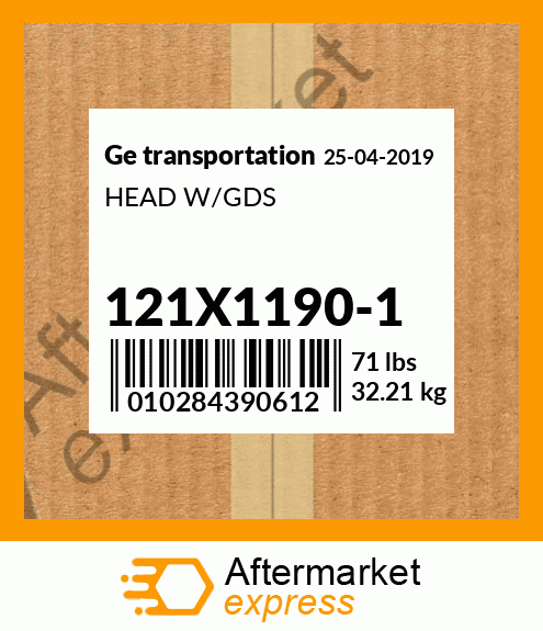 HEAD W/GDS 121X1190-1