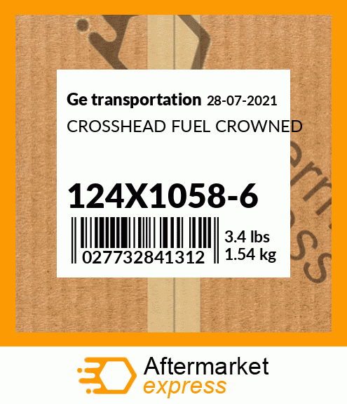 CROSSHEAD FUEL CROWNED 124X1058-6