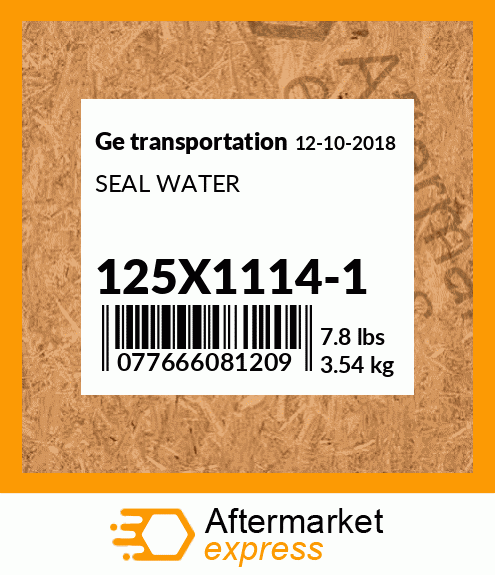 SEAL WATER 125X1114-1
