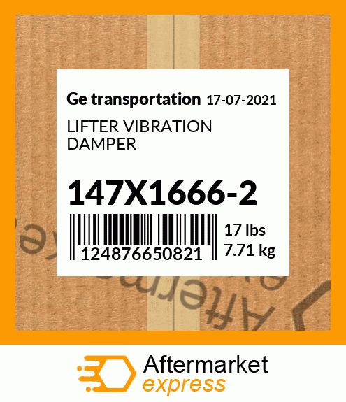 LIFTER VIBRATION DAMPER 147X1666-2