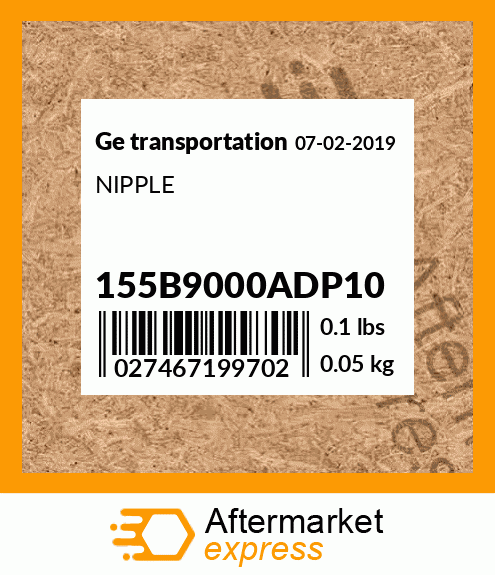 NIPPLE 155B9000ADP10