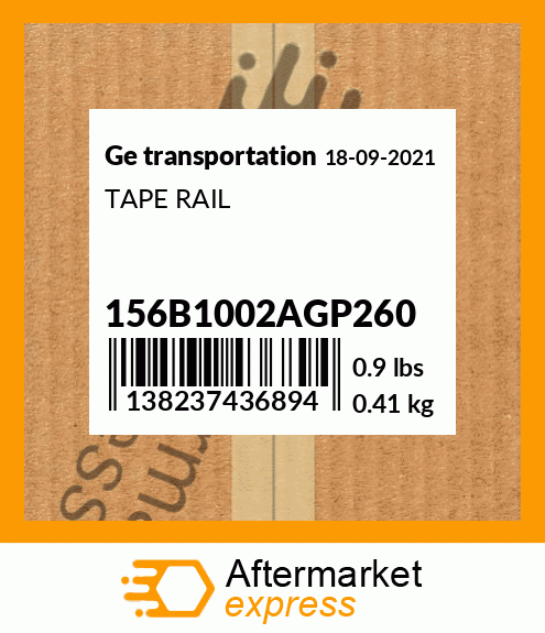 TAPE RAIL 156B1002AGP260