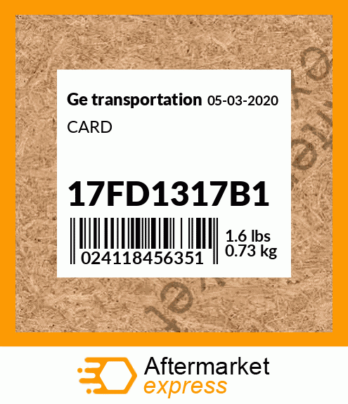 CARD 17FD1317B1