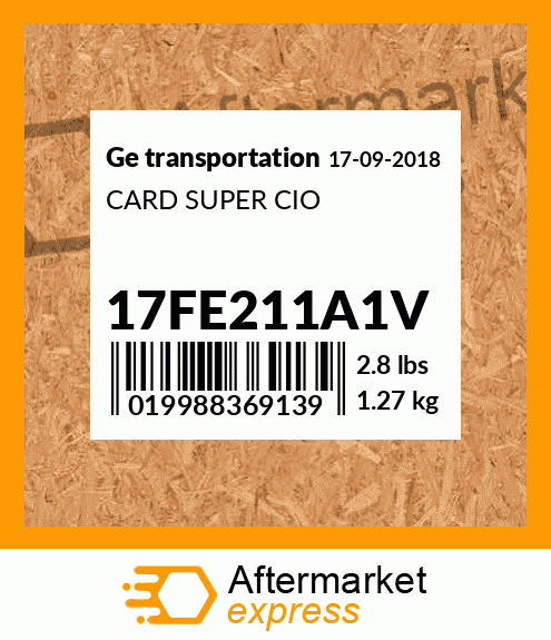 CARD SUPER CIO 17FE211A1V