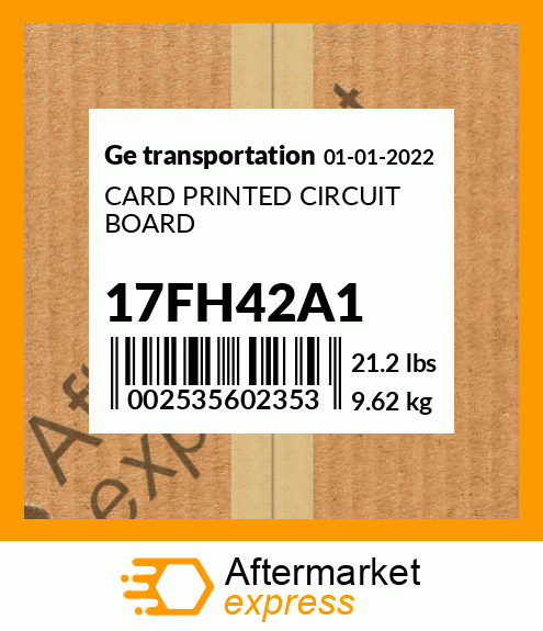 CARD PRINTED CIRCUIT BOARD 17FH42A1