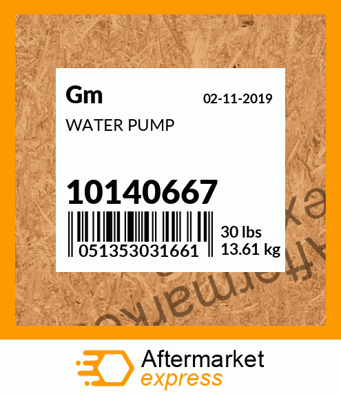WATER PUMP 10140667
