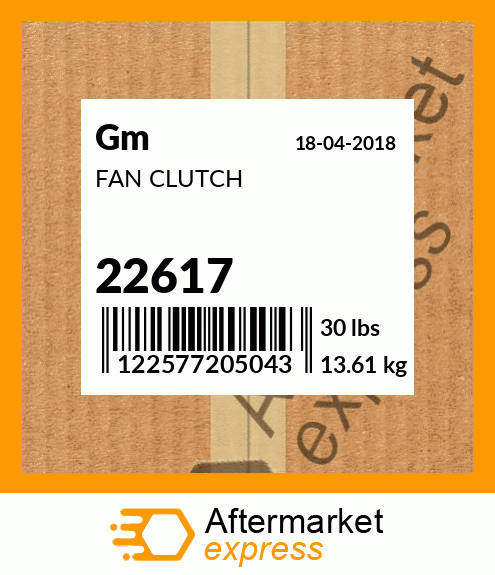 FAN CLUTCH 22617