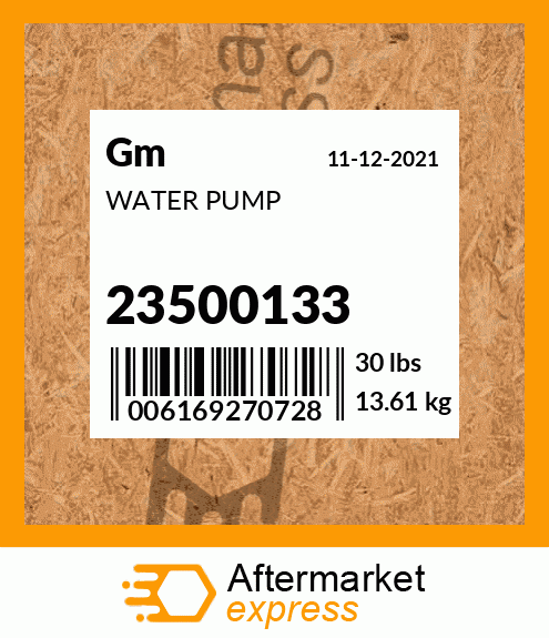 WATER PUMP 23500133