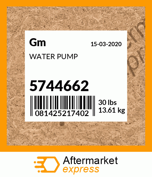 WATER PUMP 5744662