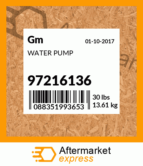 WATER PUMP 97216136