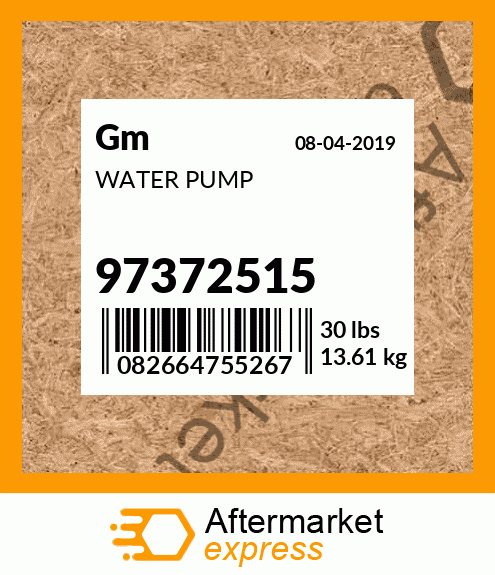 WATER PUMP 97372515