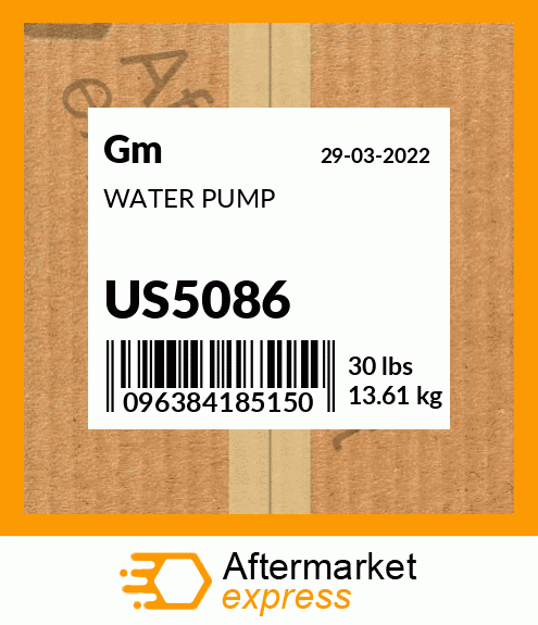 WATER PUMP US5086