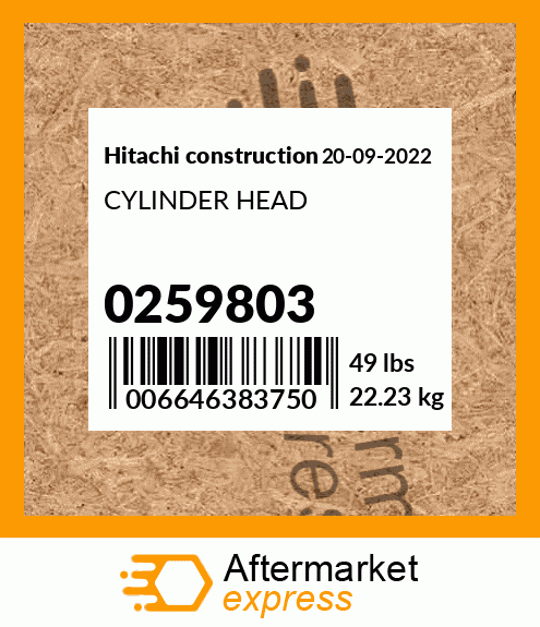CYLINDER HEAD 0259803