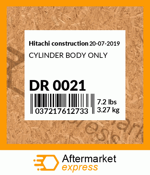 CYLINDER BODY ONLY DR 0021