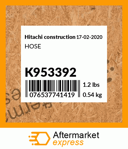 HOSE K953392