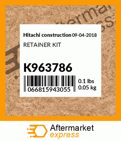 RETAINER KIT K963786