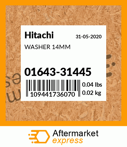 WASHER 14MM 01643-31445