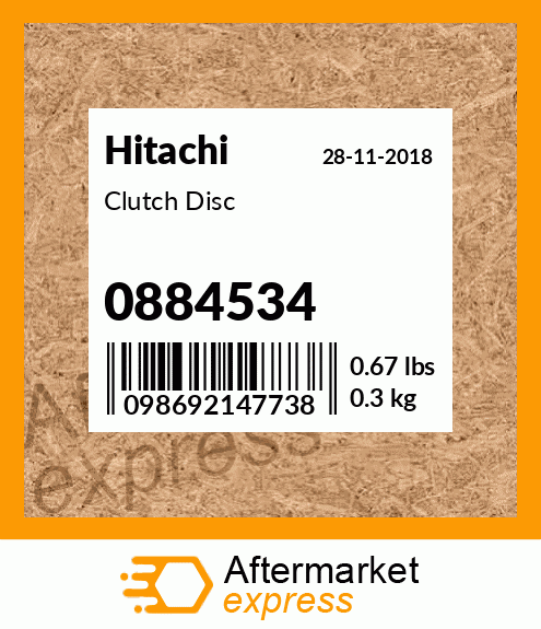 Clutch Disc 0884534