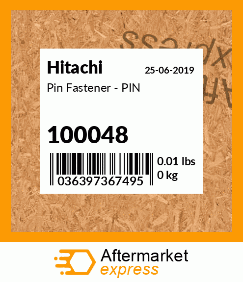 Pin Fastener - PIN 100048