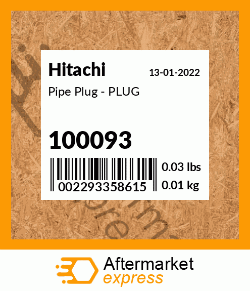 Pipe Plug - PLUG 100093