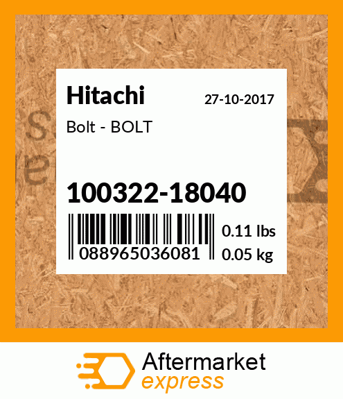Bolt - BOLT 100322-18040