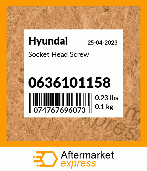 Socket Head Screw 0636101158
