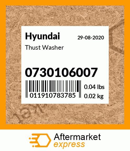 Thust Washer 0730106007
