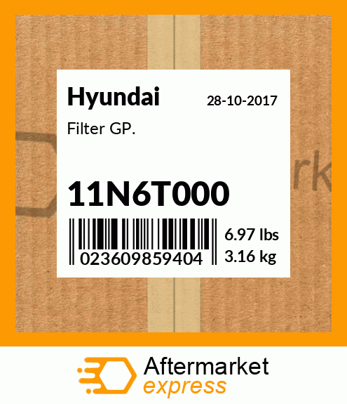 Filter GP. 11N6T000