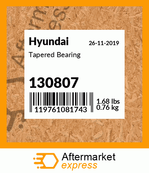 Tapered Bearing 130807