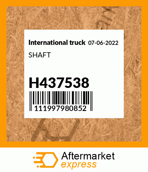 SHAFT H437538