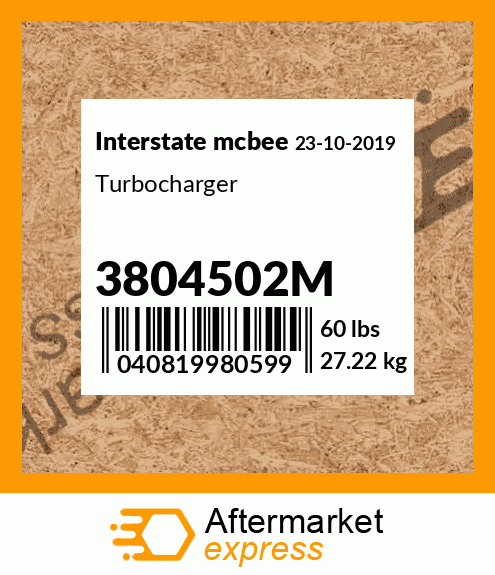 Turbocharger 3804502M