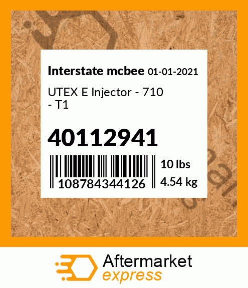 UTEX E Injector - 710 - T1 40112941