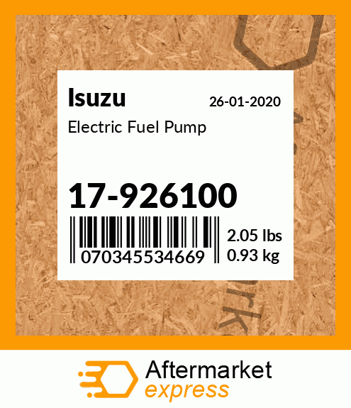 Electric Fuel Pump 17-926100