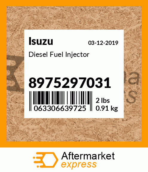 Diesel Fuel Injector 8975297031