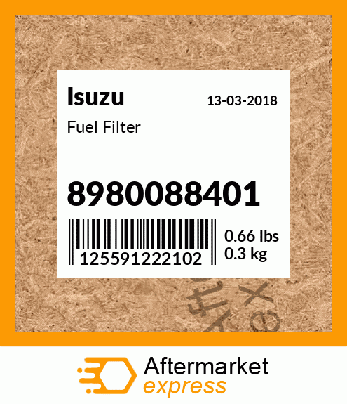 Fuel Filter 8980088401