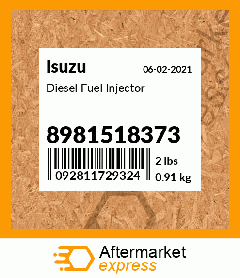 Diesel Fuel Injector 8981518373