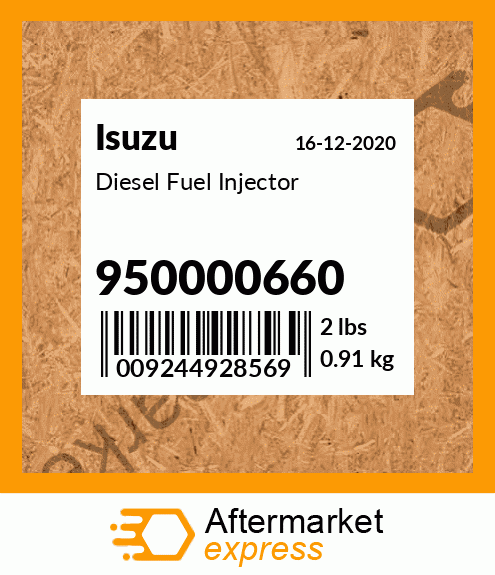 Diesel Fuel Injector 950000660