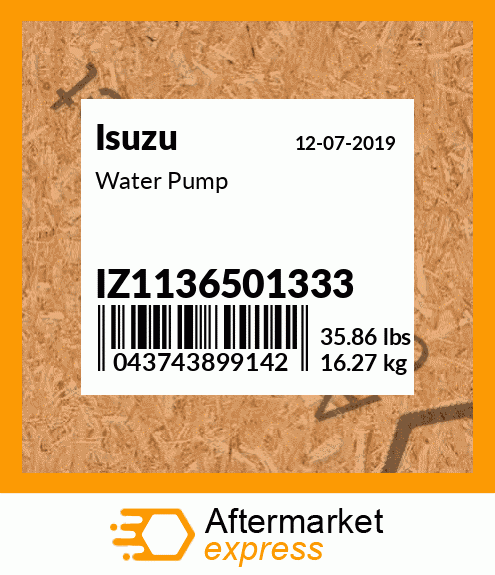 Water Pump IZ1136501333