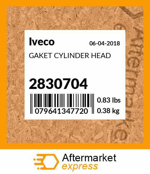 GAKET CYLINDER HEAD 2830704