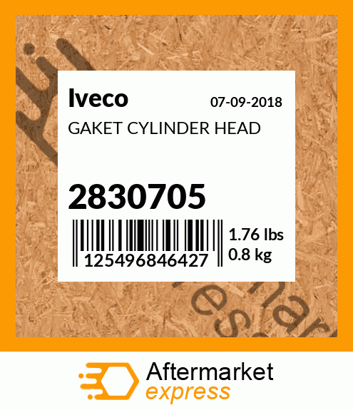 GAKET CYLINDER HEAD 2830705
