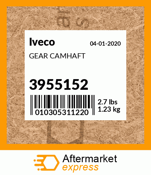 GEAR CAMHAFT 3955152
