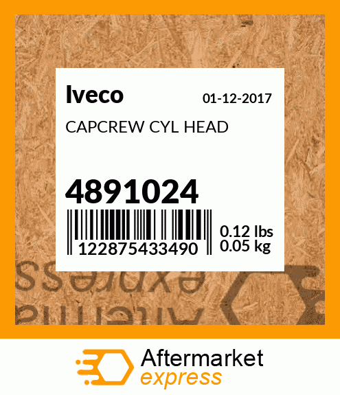 CAPCREW CYL HEAD 4891024