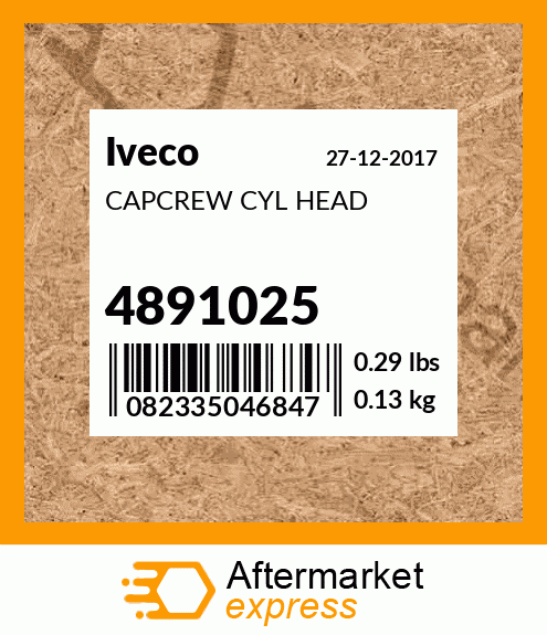 CAPCREW CYL HEAD 4891025