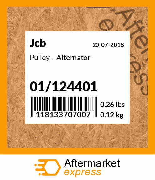 Pulley - Alternator 01/124401