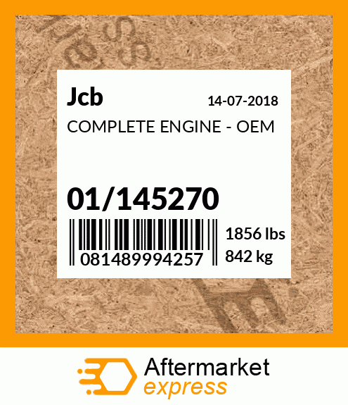 COMPLETE ENGINE - OEM 01/145270
