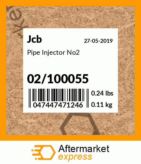 Pipe Injector No2 02/100055