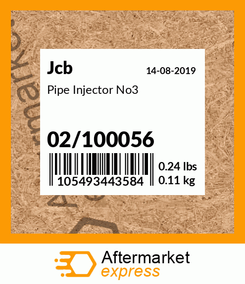 Pipe Injector No3 02/100056