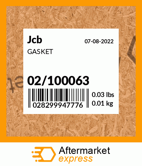 GASKET 02/100063