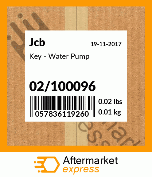 Key - Water Pump 02/100096