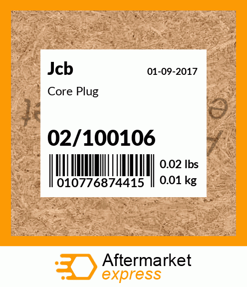 Core Plug 02/100106